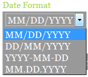 Date Formats